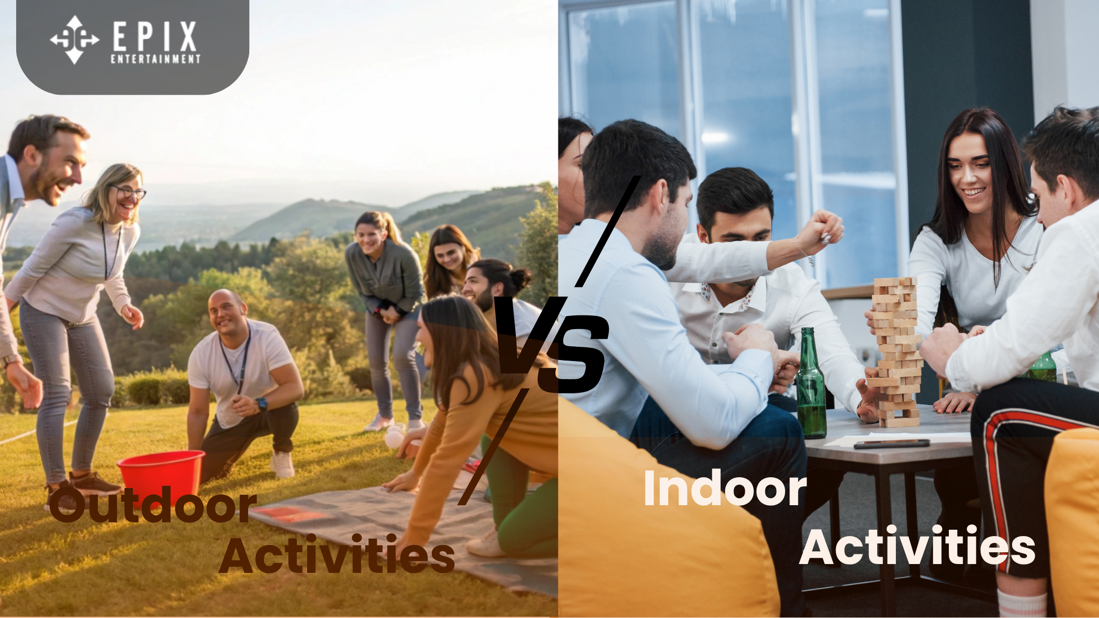 Indoor vs Outdoor Employee Engagement Activities